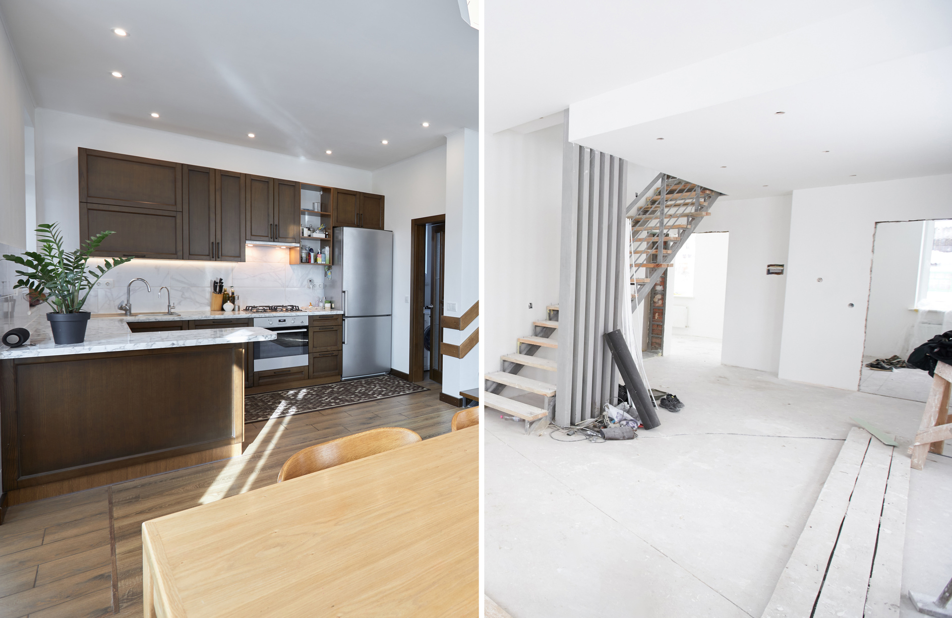 Transformation d'une cuisine moderne